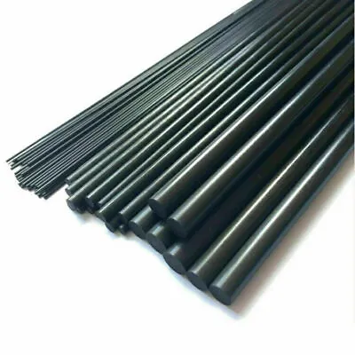 Black Dia 1-18mm 250mm Pure Carbon Fiber Round Rod Solid Bar Matte • £5.99