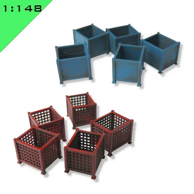 5x 3D Printed STILLAGE CONTAINER 1:148 N Gauge Model Miniature Scenery Layout • £5.50