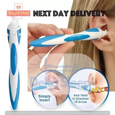 Spiral Ear Wax Cleaner Smart Removal Soft Swab Earwax Remover Tool Safe Earpick • £2.49