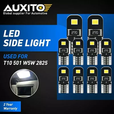 10X T10 194 168 W5W CANBUS White CSP LED License Plate Interior Light Bulb 6000K • $13.07