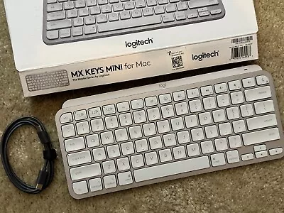 Logitech MX Backlit Keys Mini For Mac Minimalist Wireless Illuminated Keyboard • $65