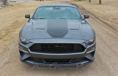 2018-2023 Ford Mustang Mach 1 Racing Stripes Graphics SUPERSONIC Hood Decals Kit • $206.99