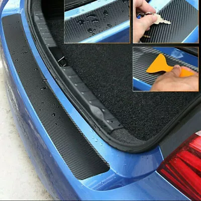 $15.16 • Buy 1x Carbon Fiber Car Rear Bumper Edge Protector Corner Trim Sticker Accessories