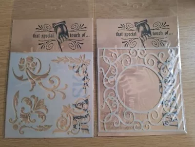 Stencil Mask Embossing Die Cut Art Crafts Kids Floral Plastic Cake Decorating 2 • £2