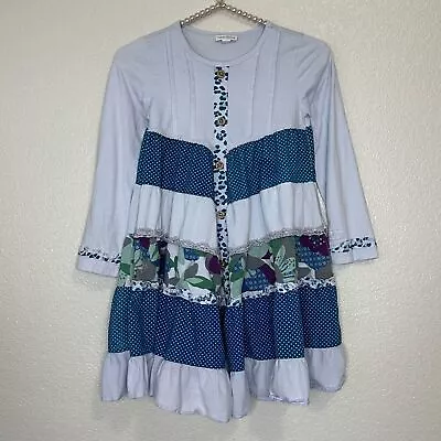 Naartjie Kids Boho Girls Size 8 Patchwork Tiered Skirt Dress • $20