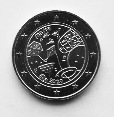 MALTA 2 € Euro Commemorative Coin 2020 - From Children In Solidarity Games • $15.56