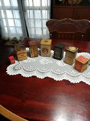 Antique/Vintage  Set Of 7 Tea Tins  • $72.50