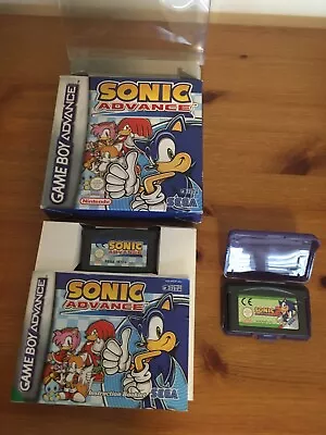 Nintendo Gameboy Advance GBA Genuine Sonic 1 + 2 • £49.95