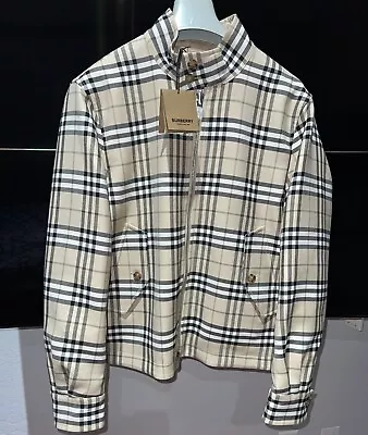 NWT Burberry Men's Bramwell Check Reversible Jacket Size: 46R EU (36R Us) • $924.49