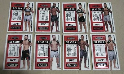 2021 Panini Contenders Season Ticket UFC #1-10 Base & Pink (Pick Your Cards) • $1.25