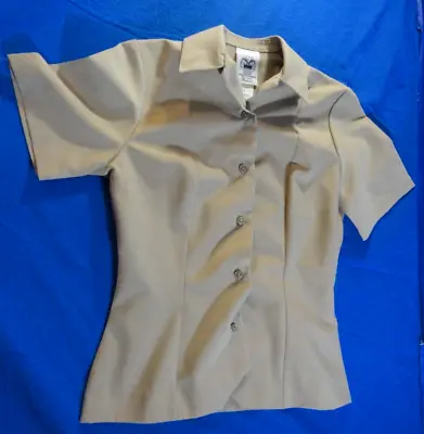 Usmc Marine Corps Women's Khaki Quarter Sleeve Dress Uniform Shirt 4r • $25.87