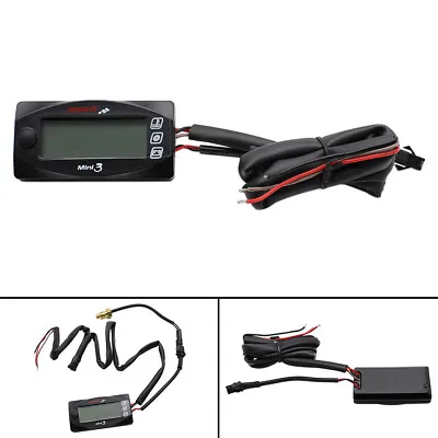 LED Display Meter KOSO MINI 3 (Air Temp+Time+Volt Meter) For Racing Scooter Bike • $26.99