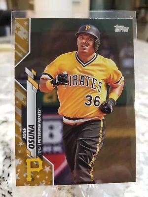 Jose Osuna  2020 Topps Gold Star Parallel Series 2 #375 Pirates • $0.99