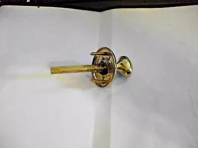 .17  Square LONG SHAFT MORTISE LOCK PRIVACY Thumb Knob  -  W/hardware-cast Brass • $28.50