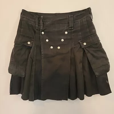 Utiliclan Kilt Black Cotton Work UtilaKilt Men's Size 35  • $49.99