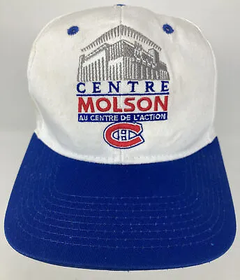 Vtg Montreal Canadiens Starter Snapback Hat NHL Molson Centre Center Logo Cap • $38.24