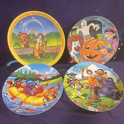 Vintage Ronald McDonald's 9  Plastic Collector Plates Lot Of 4 • $18.77