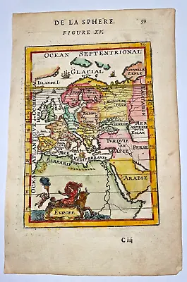 Europe 1683 Alain Manesson Mallet Antique Engraved Map 17th Century • £102.91