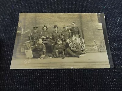 Social History Postcard Malta 1911 Soldiers In Fancy Dress With Dog Band Vallett • £7