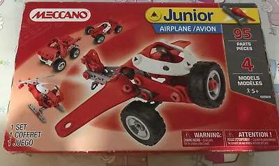 £11.99 • Buy Meccano Junior 5+ Airplane 95 Parts 4 Models Unopened