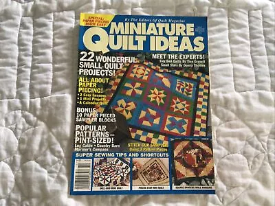 Miniature Quilt Ideas Magazine Winter 1997 #10 - 22 Wonderful Small Quilt Proj.. • $8.90