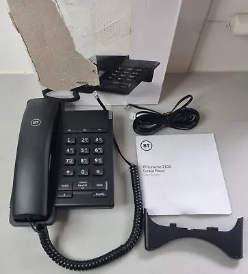 BT Converse 2100 V2 Corded Landline Telephone Black. With Headset Port . New . • £29.99