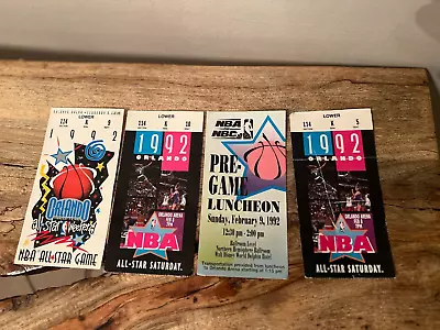 1992 Nba All-star Game Ticket Stubs Lot Magic Johnson Mvp Michael Jordan Rare • $200