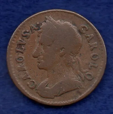 Great Britain Charles II 1674 Farthing (Ref. C9527) • £30