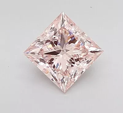 1.01ct Lab Grown Fancy Pink Diamond Loose Princess Cut Vs1 Igi Cert • $0.99