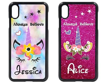 Unicorn PERSONALISED Phone Case For IPhone / Galaxy Gift Cover Fantasy Girls • £8.95