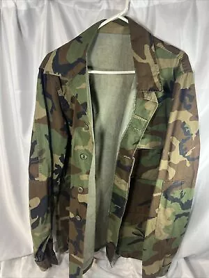 Nice Us Army Jacket Xlarge Long Green Fatigue Camo • $25