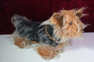 £4.99 • Buy Large Long Haired Yorkshire Terrier Teddy Gold Chain Yorkie