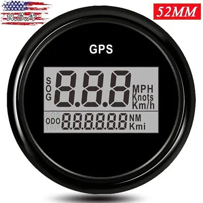 52mm Digital LCD GPS Speedometer Gauge Odometer Hourmeter For Car Boat Marine US • $32.09