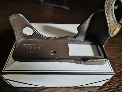 Kaza Olive Leather Half Case With Strap For Fujifilm XT4 Camera • £80