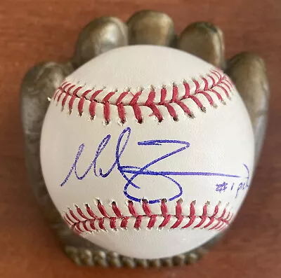 Mike Zunino Auto Signed Inscribed OMLB Baseball Rays Mariners Guardians • $16.49