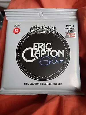 Martin & Co. Eric Clapton Signature Acoustic Guitar Strings Light MEC12 FreeShip • $10.90