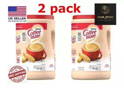 2 PACK Nestle Coffee Mate Original Powdered Coffee Creamer 56 Oz - FREE SHIPPING • $23.33