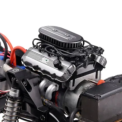 GRC V8 Motor Engine Hood Fan Radiator For 1/10 TRAXXA TRX4 TRX6 SCX10 RC Crawler • $52.75