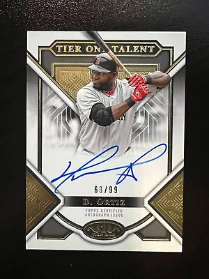 2023 Topps Tier One Talent Gold #T1TA-DO David Ortiz # 60/99 On Card Auto BOSTON • $41