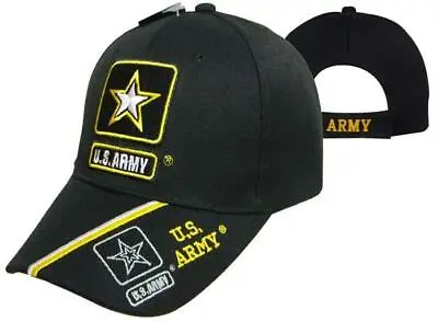 Us Army Strong Licensed Seal Military Logo Star Black Hat Cap  • $8.88