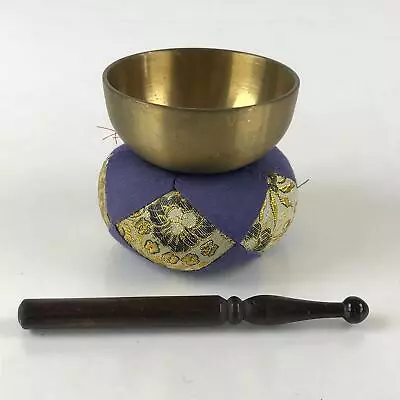 Japanese Buddhist Altar Fitting Orin Bell Vtg Singing Bowl Pillow Striker Butsug • $44.96