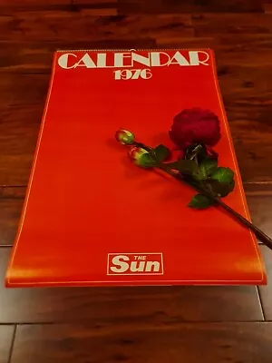 1976 Sun Page 3 Girl Calendar ☆nina Carter Gillian Duxbury☆ Fantastic Condition • £34.95