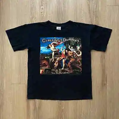 Vintage 1994 Crash Test Dummies 'God Shuffled His Feet' T-Shirt Size XL Black • $74.99