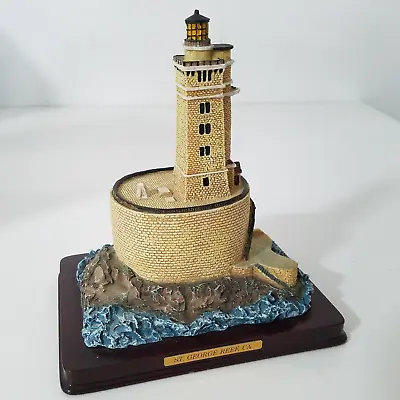 Oneida Studios ST. GEORGE REEF LIGHTHOUSE California Hand Painted Scale Model • £20.20