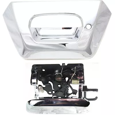 Tailgate Handle And Bezel Kit Chrome W Lock Provision For 02-06 Chevy Avalanche • $47.01