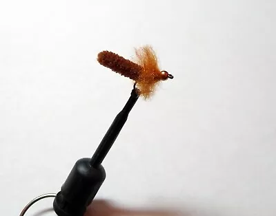 1 Ea Custom #10 Rusty Brown Bead Head Dust Mop Flies Fly Fishing Bass Trout Lure • $1.89