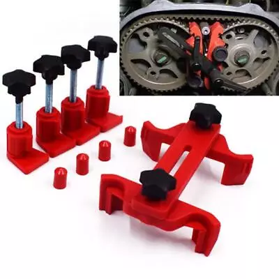 Car Dual Cam Clamp Lock Camshaft Engines Timing Sprocket Gear Locking Tool Kit • $34.19