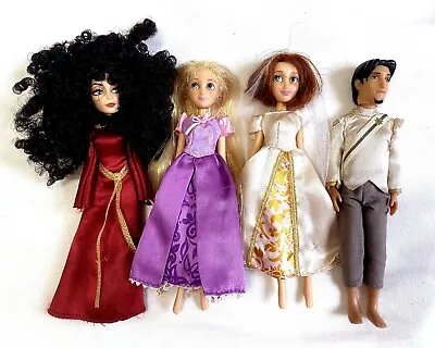 Disney Store Tangled Ever After Mini Doll Set 5.5  Mother Gothel Flynn RARE • $100