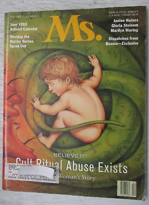 Ms. Magazine Jan February Nurses Cult Ritual Abuse Exists Women's Feminism • $22.95