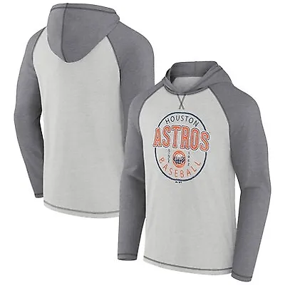 MLB Houston Astros Men's Lightweight Bi-Blend Hooded Sweatshirt • $13.99